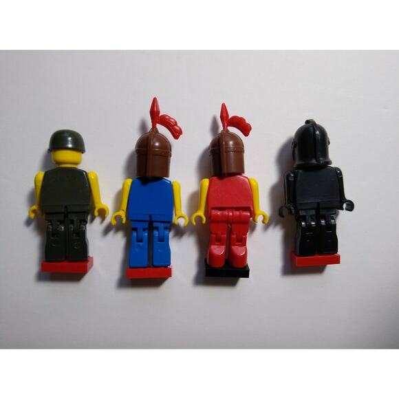 Robot Toy Figures Plastic War Combat Action Figures Movable Lot Of 4 Blockheads - Picture 6 of 12